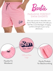 Character Pink Barbie Ken Swim Shorts - Image 4 of 5