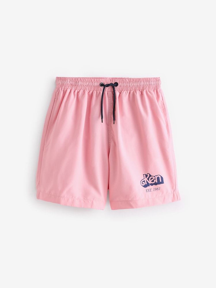 Character Pink Barbie Ken Swim Shorts - Image 5 of 5