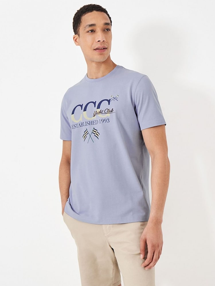 Crew Clothing 100% Cotton Graphic T-Shirt - Image 2 of 2