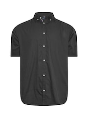 BadRhino Big & Tall Black Short Sleeve 100% Cotton Poplin Shirt - Image 2 of 3