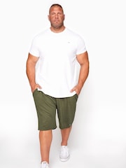 BadRhino Big & Tall Green Jersey Shorts - Image 1 of 4