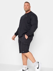 BadRhino Big & Tall Blue Jersey Cargo Shorts - Image 2 of 4