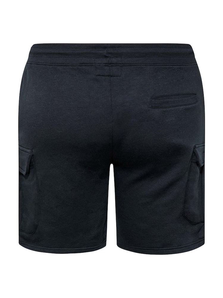 BadRhino Big & Tall Blue Jersey Cargo Shorts - Image 4 of 4
