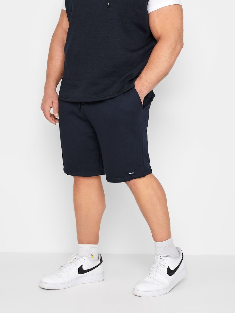 BadRhino Big & Tall Blue Jersey Shorts - Image 1 of 3