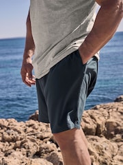 BadRhino Big & Tall Blue Plain Swimshorts - Image 1 of 4