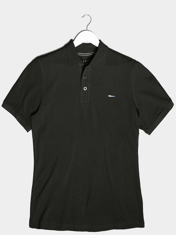 BadRhino Big & Tall Black 100% Cotton Core Polo Shirt - Image 2 of 3