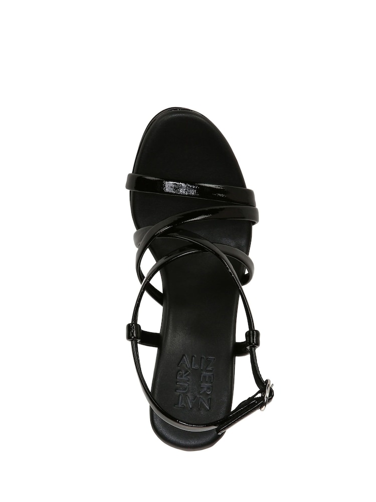 Naturalizer Luisa Patent Leather Strappy Black Sandals - Image 5 of 6