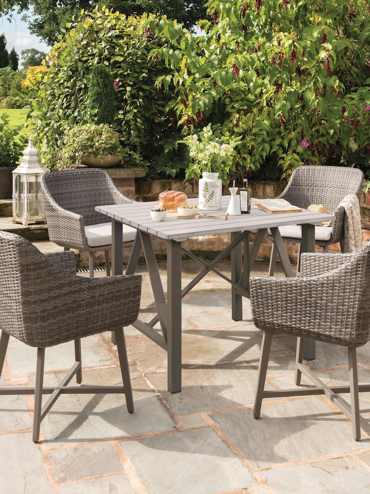 Kettler Grey LaMode 4 Seater Garden Dining Set - Image 1 of 5