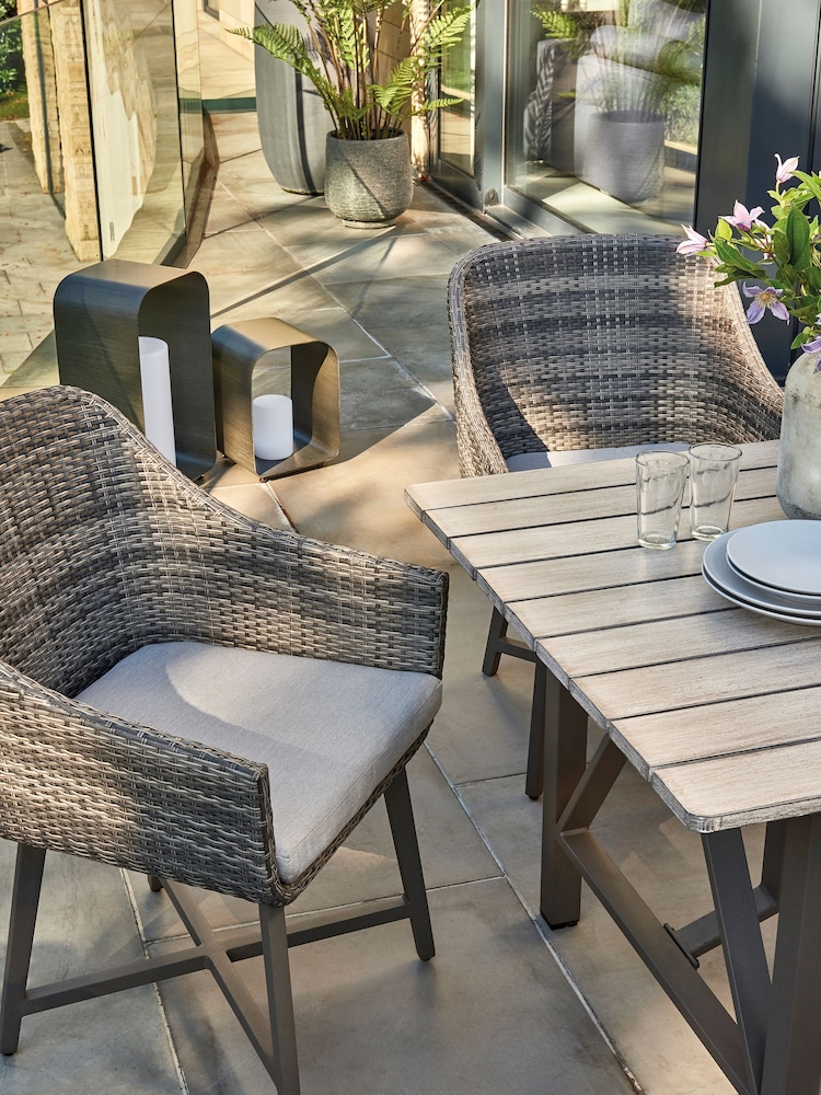 Kettler Grey LaMode 4 Seater Garden Dining Set - Image 2 of 5