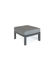 Kettler Slate Grey Elba Single Garden Footstool with Cushion - Image 2 of 2