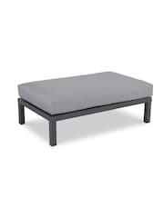Kettler Slate Grey Elba Garden Double Footstool with Cushion - Image 3 of 3