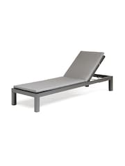 Kettler Slate Grey Elba Garden Sun Lounger with Cushion - Image 4 of 4