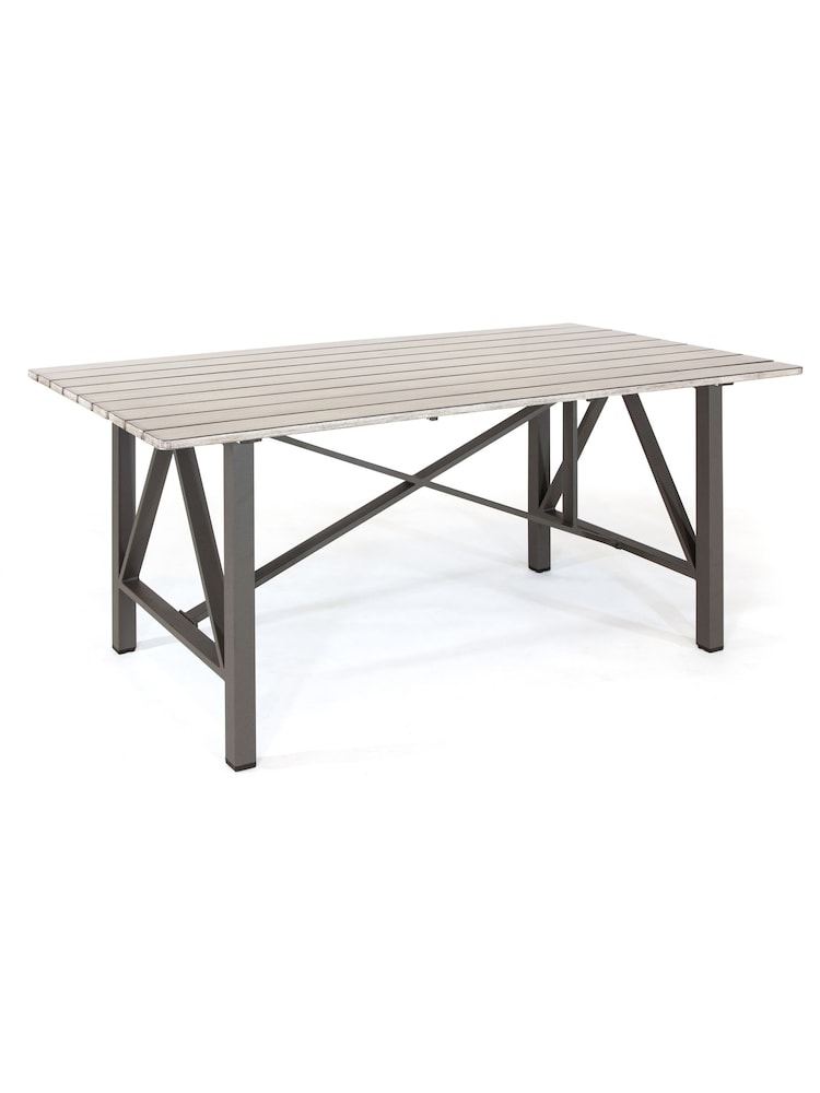 Kettler Grey Lamode Garden 6 Seater Dining Set - Image 6 of 6