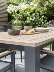 Kettler Slate Grey Elba Garden 6 Seater Dining Set - Image 3 of 6