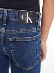 Calvin Klein Blue Slim Denim Jeans - Image 3 of 4