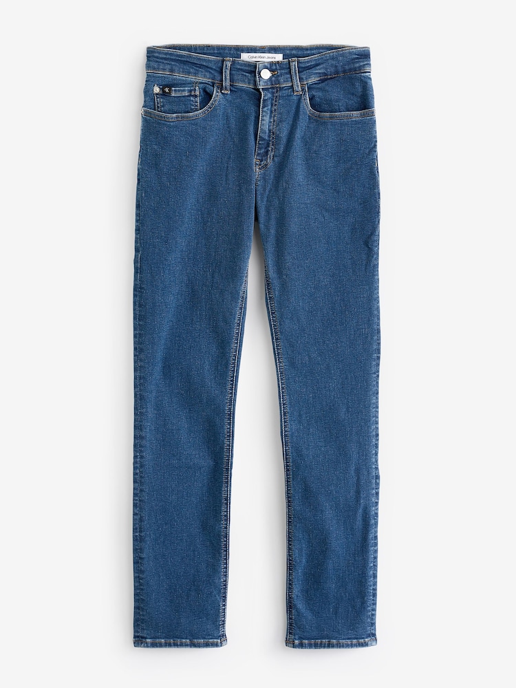 Calvin Klein Blue Slim Denim Jeans - Image 4 of 4 Calvin Klein Blue Slim Denim Jeans - Image 4 of 4