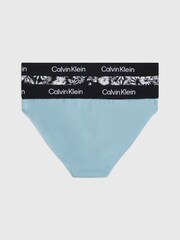 Calvin Klein Blue Underwear Bikini Briefs 2 Pack - Image 2 of 2