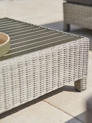 Kettler White Wash Palma Garden Low Lounge Set - Image 3 of 5