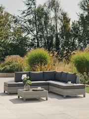 Kettler White Wash Palma Garden Low Lounge Set - Image 1 of 6