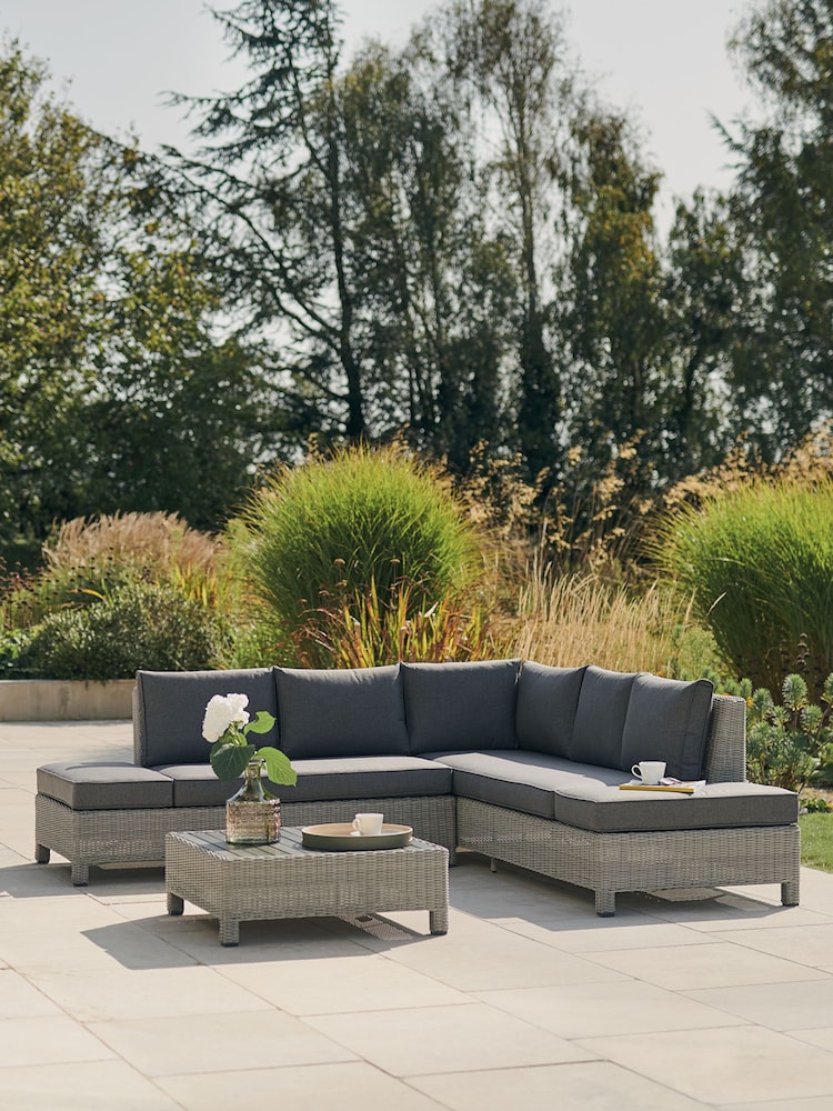 Kettler White Wash Palma Garden Low Lounge Set - Image 1 of 6