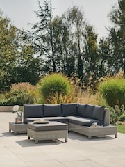 Kettler White Wash Palma Garden Low Lounge Set - Image 2 of 6