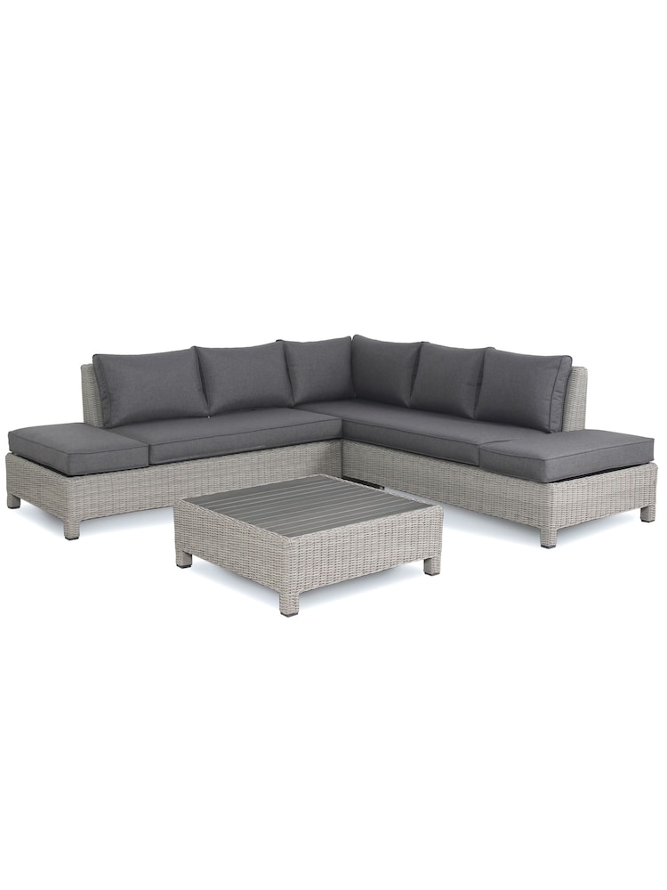 Kettler White Wash Palma Garden Low Lounge Set - Image 6 of 6