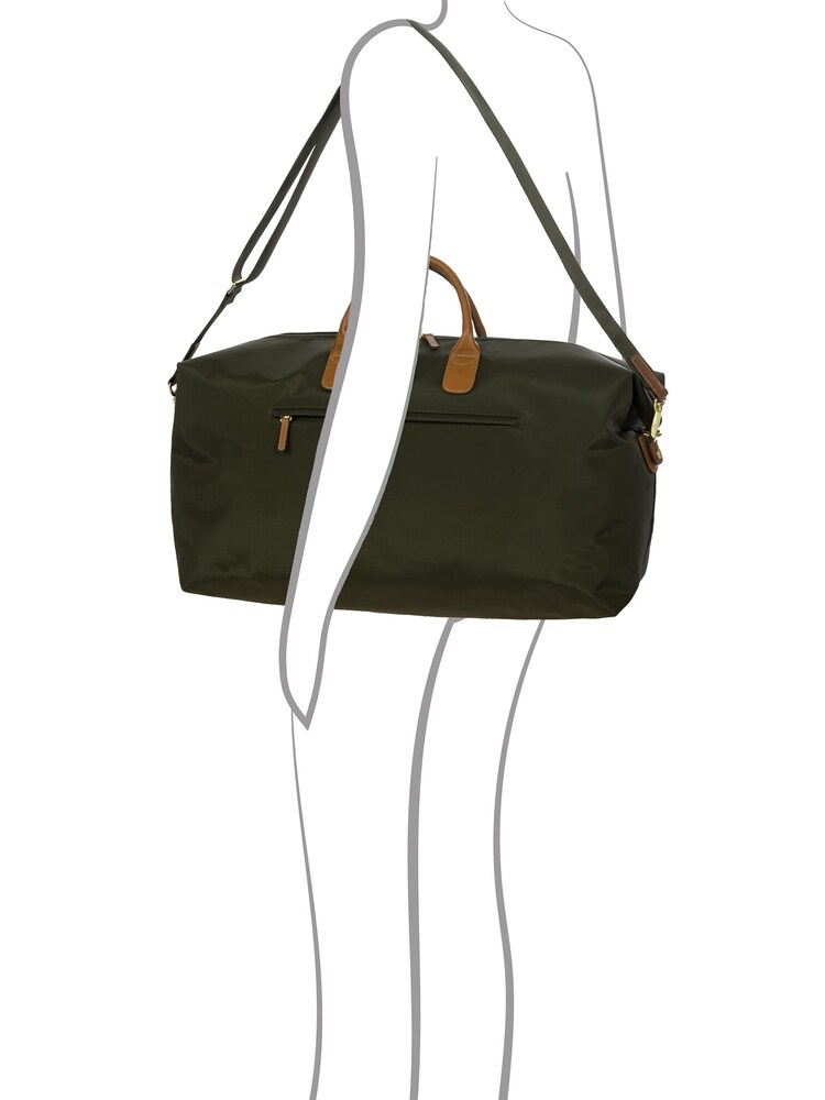 Bric's Green Holdall With Leather Handles - Image 7 of 7 Bric's Green Holdall With Leather Handles - Image 7 of 7