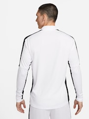 Nike White Academy DriFit Quarter Zip Sweat Top - Image 2 of 6
