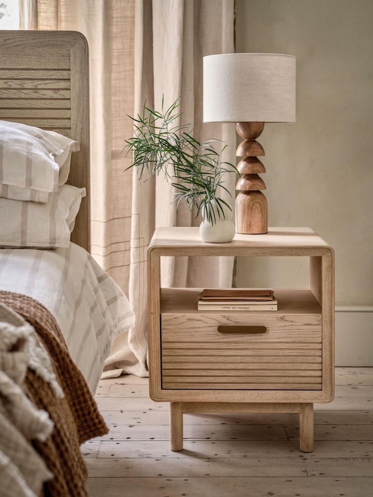 Willis & Gambier Harper 1 Drawer Bedside Table - Image 1 of 8 Willis & Gambier Harper 1 Drawer Bedside Table - Image 1 of 8