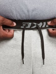 Nike Grey DriFIT Fleece Fitness Shorts - Image 11 of 14