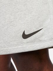 Nike Grey DriFIT Fleece Fitness Shorts - Image 13 of 14