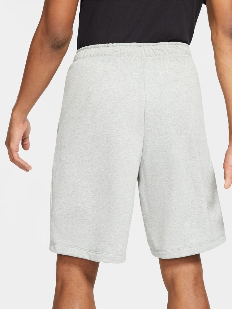 Nike Grey DriFIT Fleece Fitness Shorts - Image 2 of 14