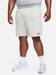 Nike Grey DriFIT Fleece Fitness Shorts - Image 7 of 14