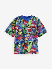 Cobalt Blue Licensed Minecraft T-Shirt (3-16yrs) - Image 1 of 4