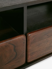 Dark Blythe Solid Mango Wood Wide TV Unit - Image 11 of 11