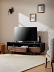 Dark Blythe Solid Mango Wood Wide TV Unit - Image 2 of 11