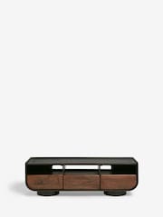 Dark Blythe Solid Mango Wood Wide TV Unit - Image 6 of 11