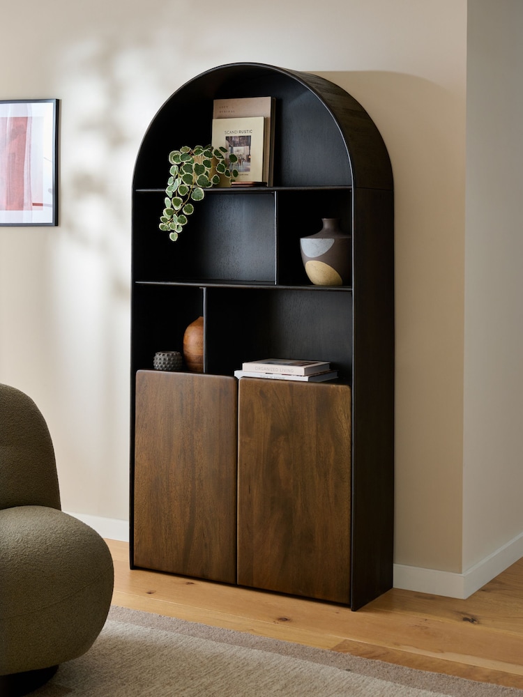 Dark Blythe Solid Mango Wood Storage Shelf - Image 1 of 9