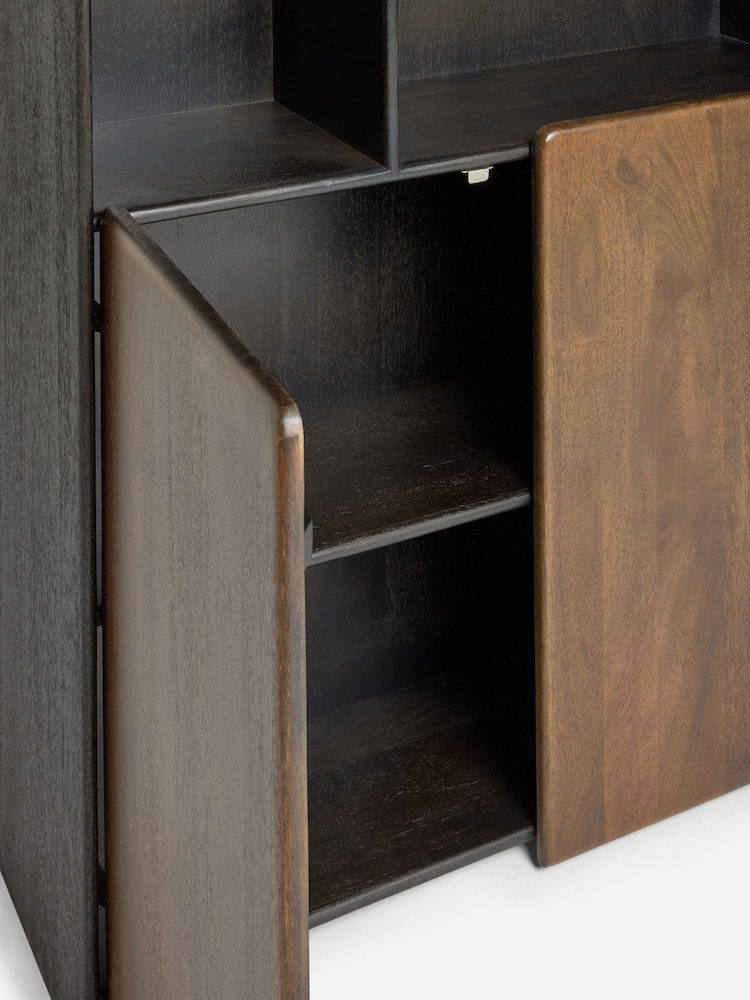 Dark Blythe Solid Mango Wood Storage Shelf - Image 9 of 9