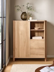 Natural Noa Oak Effect Tube Leg Sideboard - Image 1 of 7