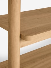 Natural Noa Oak Effect Tube Leg Shelf - Image 3 of 6