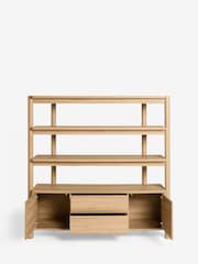 Natural Noa Oak Effect Tube Leg Shelf - Image 5 of 6