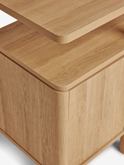 Natural Noa Oak Effect Tube Leg Large Sideboard - Image 4 of 8