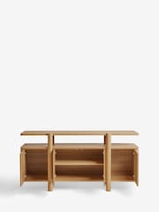 Natural Noa Oak Effect Tube Leg Large Sideboard - Image 6 of 8