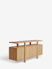 Natural Noa Oak Effect Tube Leg Large Sideboard - Image 7 of 8