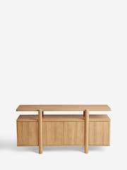 Natural Noa Oak Effect Tube Leg Large Sideboard - Image 8 of 8