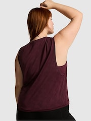 Victoria's Secret PINK Purple Rose Seamless Drapey Muscle Tank Top - Image 2 of 3