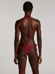 Hunkemöller Red Yucatan Triangle Bikini Top - Image 3 of 5