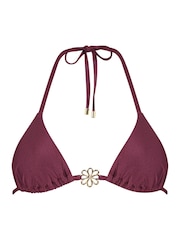 Hunkemöller Red Yucatan Triangle Bikini Top - Image 4 of 5