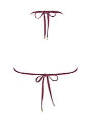 Hunkemöller Red Yucatan Triangle Bikini Top - Image 5 of 5